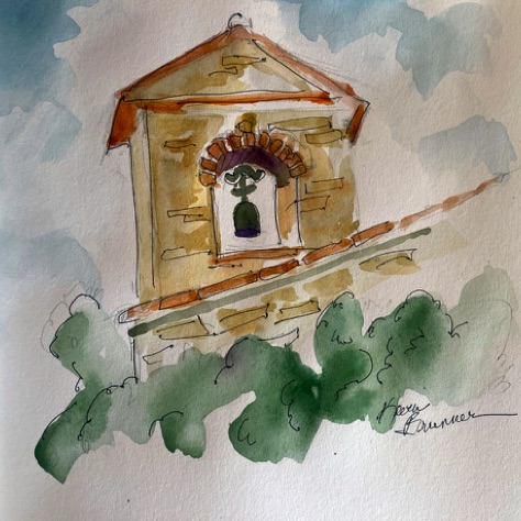 La Campana Della Villa
9x9 Watercolor on Paper
